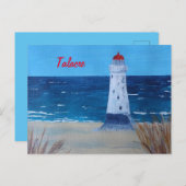 Talacre Lighthouse Wales briefkaart (Voorkant / Achterkant)