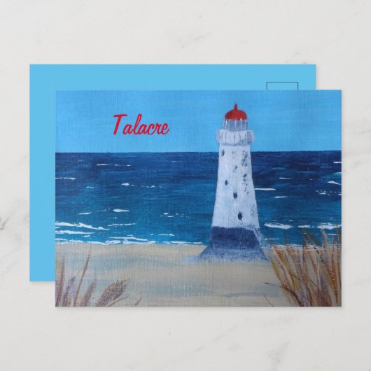 Talacre Lighthouse Wales briefkaart (Voorkant / Achterkant)