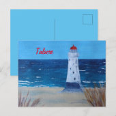 Talacre Lighthouse Wales briefkaart (Voorkant / Achterkant)