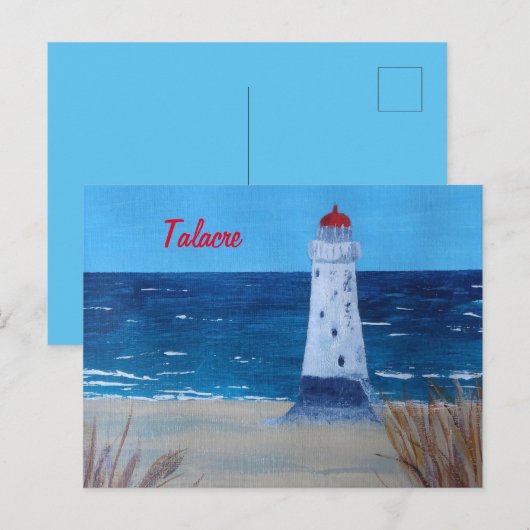 Talacre Lighthouse Wales briefkaart (Voorkant / Achterkant)