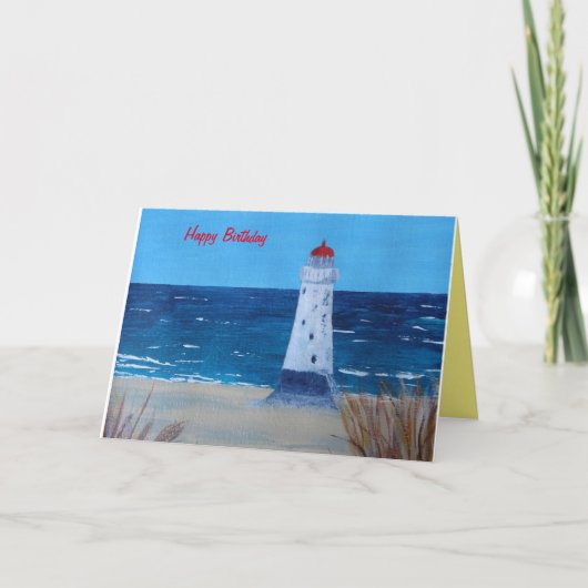 Talacre Vuurtoren Acryl Print Kaart (Voorkant)