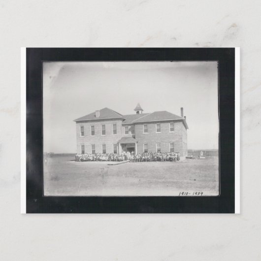 Talala, OK School 1910-1939 Briefkaart (Voorkant)