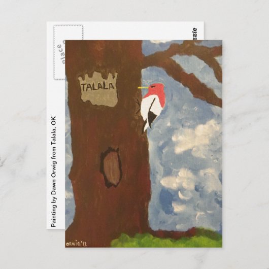 Talala Red-Headed Woodpecker Briefkaart (Voorkant / Achterkant)