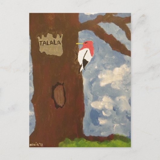 Talala Red-Headed Woodpecker Briefkaart (Voorkant)