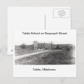 Talala School on Sequoyah Street Postcard Briefkaart (Voorkant / Achterkant)