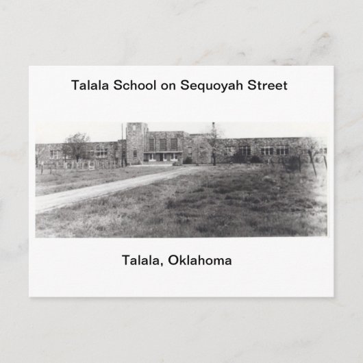 Talala School on Sequoyah Street Postcard Briefkaart (Voorkant)
