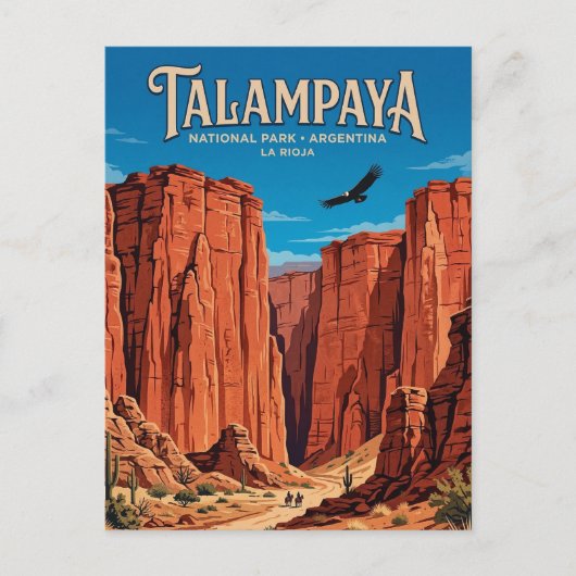 Talampaya-kloof Briefkaart (Voorkant)