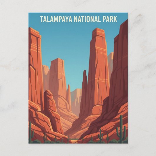 Talampaya National Park Argentina Travel Briefkaart (Voorkant)