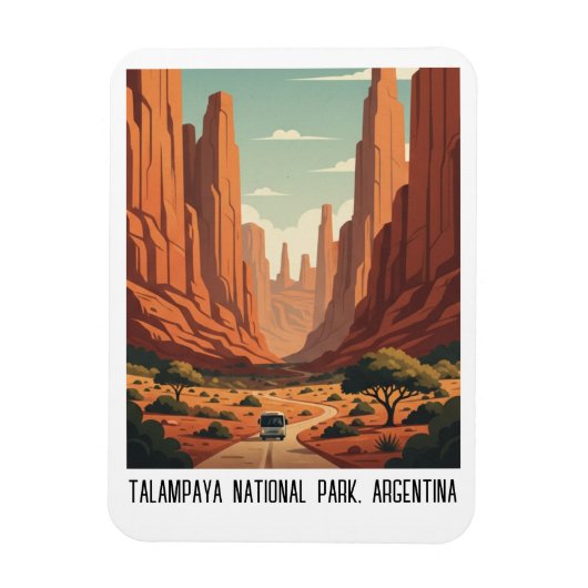 Talampaya National Park Argentinië Reizen Magneet (Verticaal)