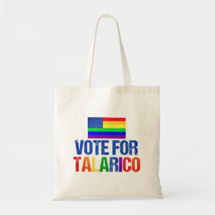 Talarico Regenboog Amerikaanse Vlag 2026 Verkiezin Tote Bag