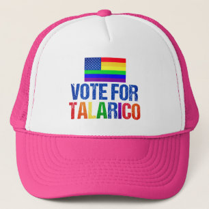 Talarico Regenboog Amerikaanse Vlag 2026 Verkiezin Trucker Pet
