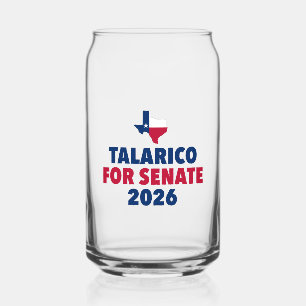 Talarico voor Senaat 2026 Verkiezing Texas Blikvorm Glas
