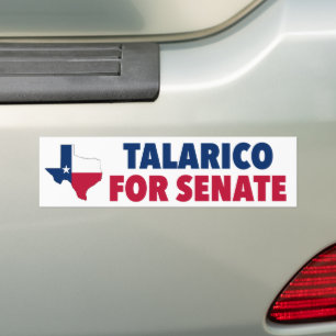 Talarico voor Senaat 2026 Verkiezing Texas Bumpersticker