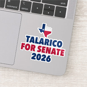 Talarico voor Senaat 2026 Verkiezing Texas Laptop Sticker