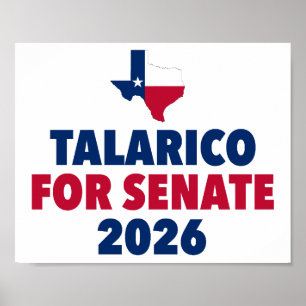 Talarico voor Senaat 2026 Verkiezing Texas Poster