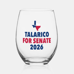 Talarico voor Senaat 2026 Verkiezing Texas Wijnglas Zonder Voet