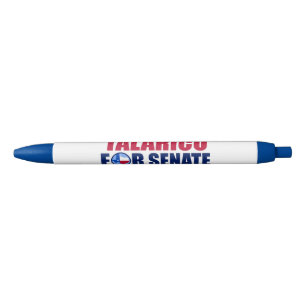 Talarico voor Senaat Texas 2026 Verkiezing Blauw Zwarte Inkt Pen