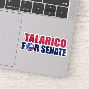 Talarico voor Senaat Texas 2026 Verkiezing Laptop Sticker