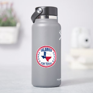 Talarico voor Texas Red White Blue Laptop Sticker