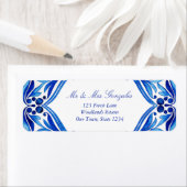  Talavera Azulejo blauw tegel bruiloft Etiket (Insitu)