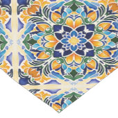 Talavera azulejo blauw tegel Mexicaans motief Korte Tafelloper (Hoek)