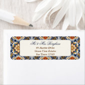  Talavera Azulejo blauw tegels bruiloft Etiket (Insitu)