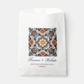 Talavera Azulejo blauw tegels bruiloft gunsten Bedankzakje (Voorkant)