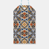 Talavera Azulejo blauw tegels bruiloft gunsten Cadeaulabel (Achterkant)