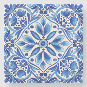 Talavera Azulejo blauw tegels bruiloft gunsten Stenen Onderzetter