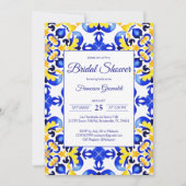 Talavera azulejo blauw tegels Mexicaans vrijgezell Kaart (Voorkant)