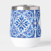 Talavera Azulejo blauw tegels monogram (Voorkant)