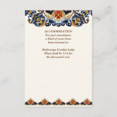 Talavera Azulejo blauw tegels trouwdetail Informatiekaartje (Achterkant)