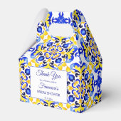 Talavera azulejo blauw tegels vrijgezellenfeest be bedankdoosjes (Voorkant Zijde)