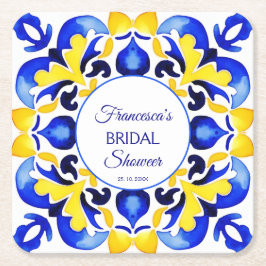 Talavera azulejo blauw tegels vrijgezellenfeest gu kartonnen onderzetters