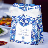  Talavera Azulejo blauw volkskunst bruiloft Bedankdoosjes