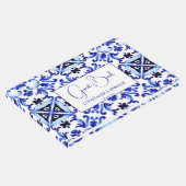 Talavera azulejo blauwe tegel  bruiloft gastenboek (Hoek)