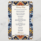  Talavera Azulejo Mexicaans huwelijksprogramma (Achterkant)