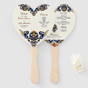  Talavera Azulejo Mexicaans huwelijksprogramma Handwaaier