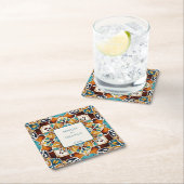 Talavera azulejo  Mexicaanse bruiloft gunsten Kartonnen Onderzetters (Insitu)