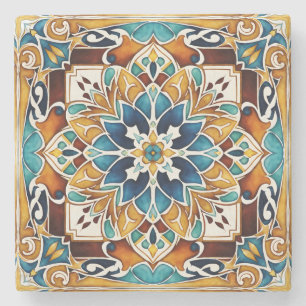 Talavera azulejo  Mexicaanse bruiloft gunsten Stenen Onderzetter