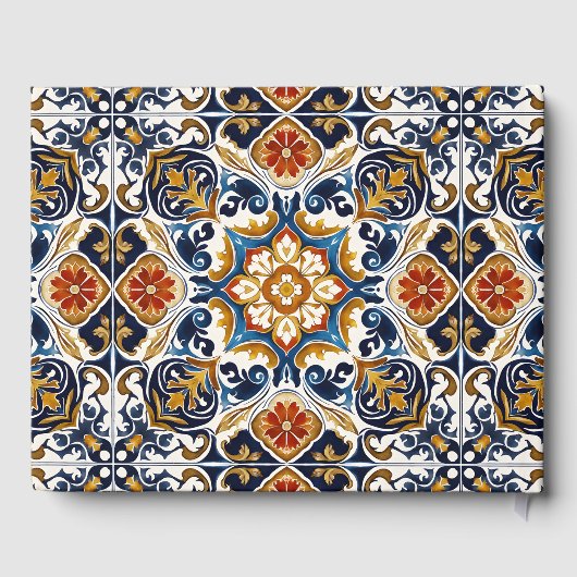  Talavera Azulejo Mexicaanse huwelijkscadeaus Gastenboek (Achterkant)