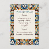 Talavera azulejo tegel bruiloft informatiekaartje (Voorkant)
