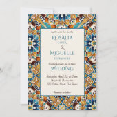 Talavera azulejo tegel  bruiloft kaart (Voorkant)