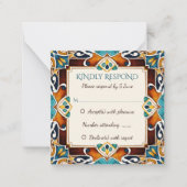 Talavera azulejo tegel  bruiloft RSVP Notitiekaartje (Voorkant)