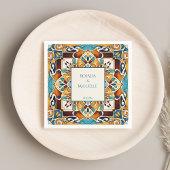 Talavera azulejo tegel  bruiloft servet