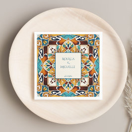 Talavera azulejo tegel  bruiloft servet