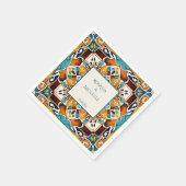 Talavera azulejo tegel bruiloft servet (Hoek)