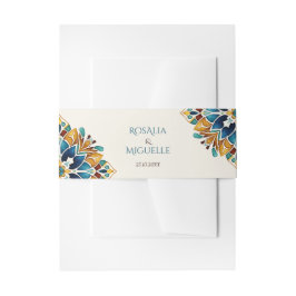 Talavera azulejo tegel  bruiloft uitnodigingen wikkel