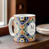 Talavera Azulejo  tegel monogram Koffiemok