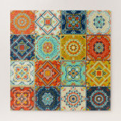Talavera, Azulejos, Turks mozaïekbehang. Legpuzzel (Horizontaal)